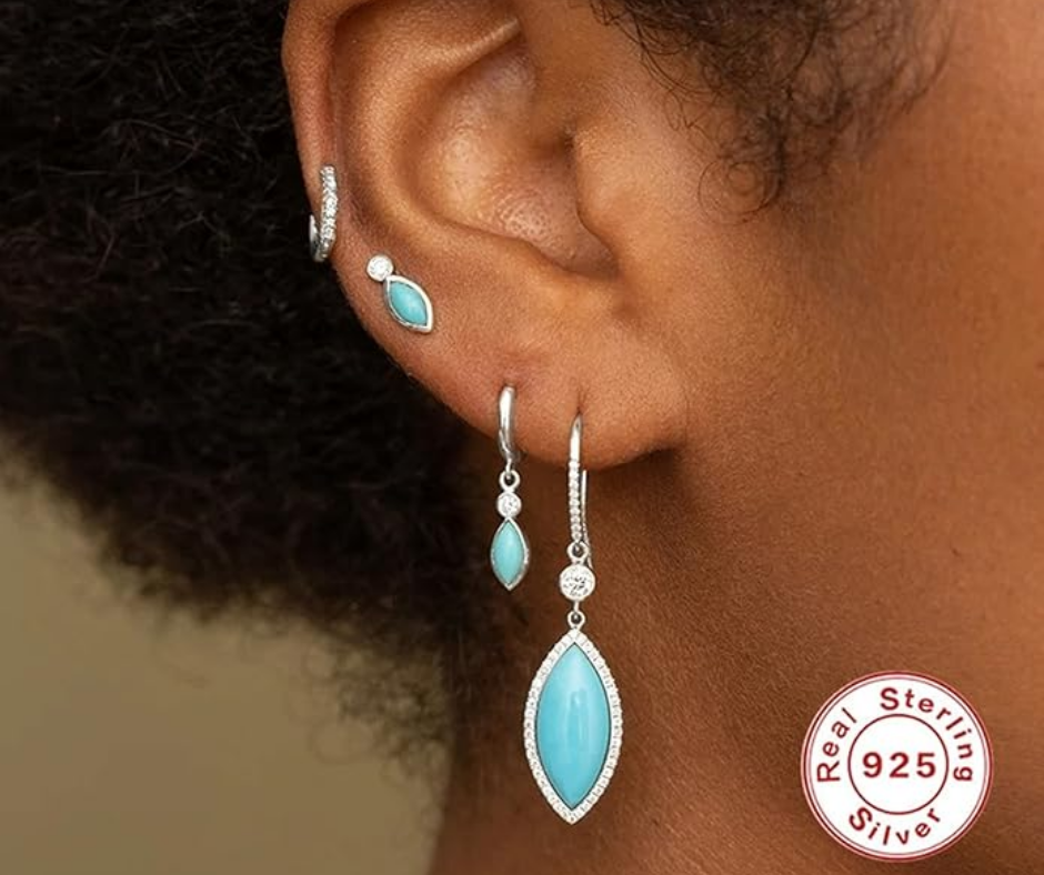 Lyra Earrings in Silver