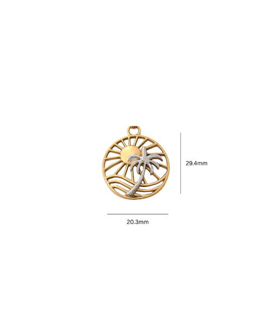 Sole – Palm Charm in Gold & Silver