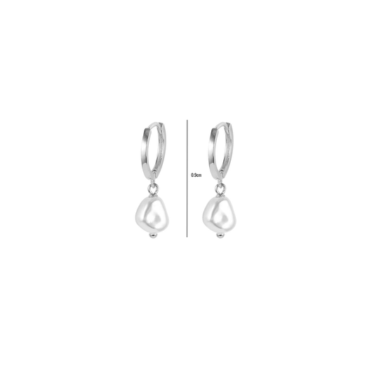 Mira Drop Earrings in Silver