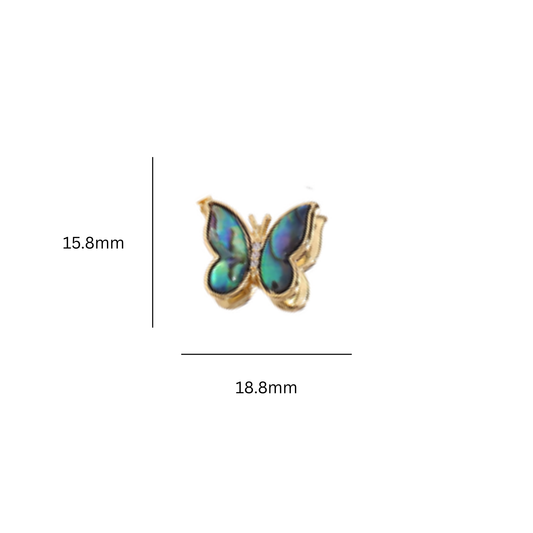 Abalone Butterfly Charm