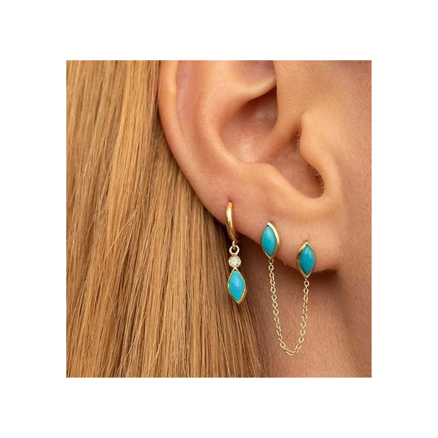 Lyra Earrings in Gold