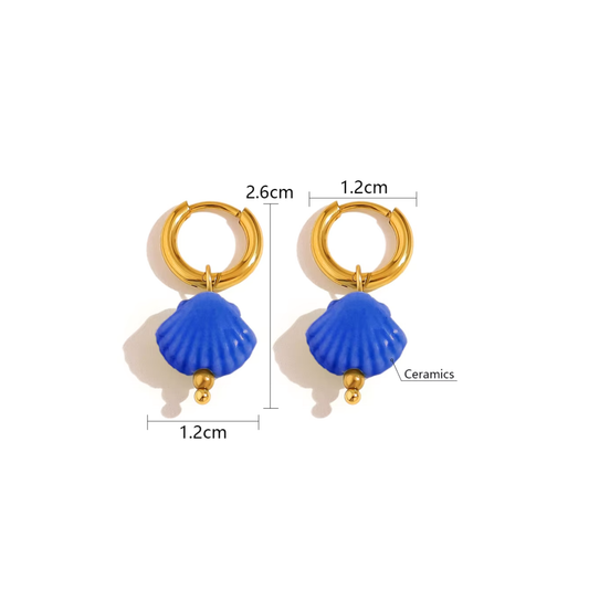 Drift Earrings in Bold Blue