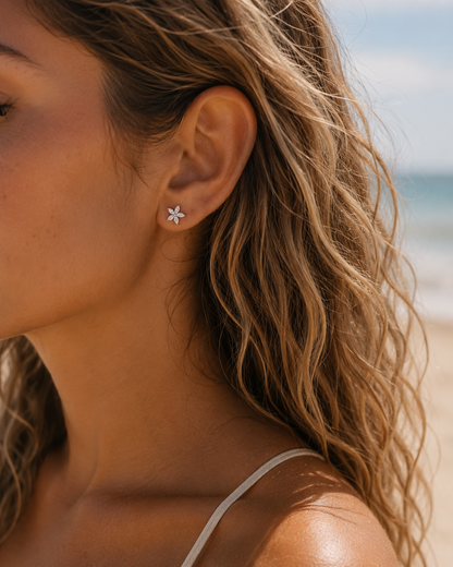 Seabloom Studs – Silver