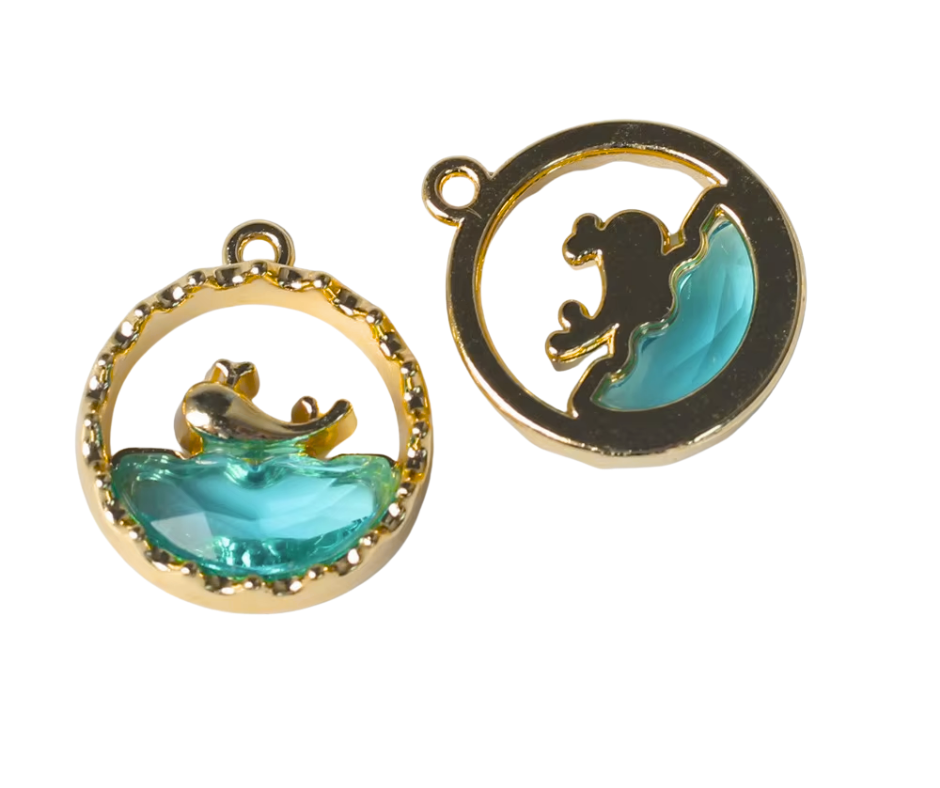 Kaia – Blue Whale Charm in Gold