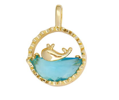 Kaia – Blue Whale Charm in Gold