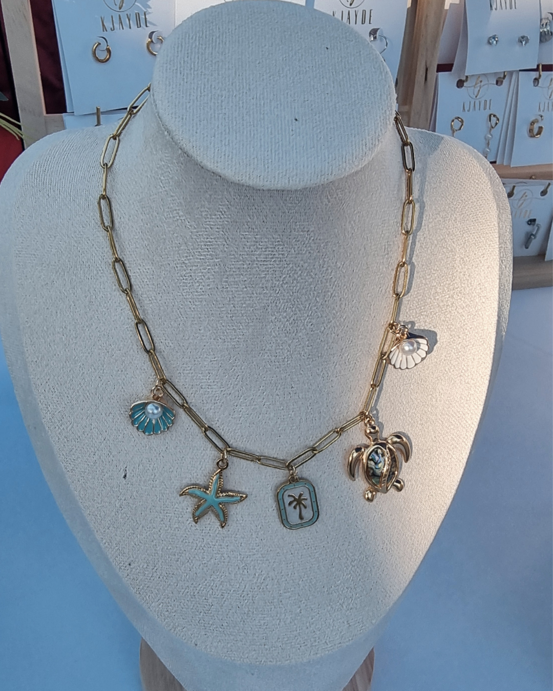 Custom Charmed Necklace Builder - Design Your Own Gold-Plated Charm Necklace