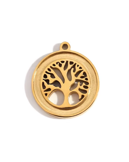 Golden Tree of Life Charm