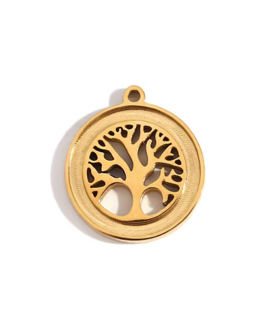 Golden Tree of Life Charm