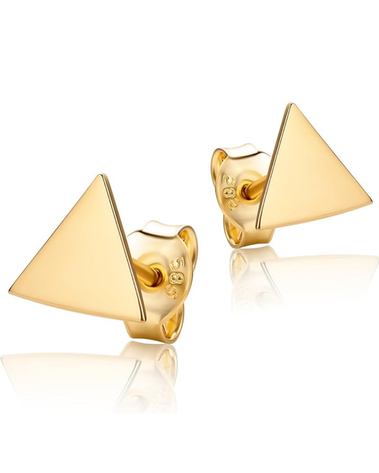 Golden Pyramid Studs