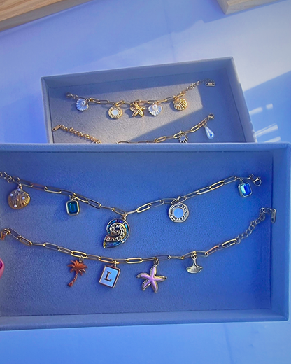 Custom Charmed Bracelet - Design Your Own Gold-Plated Charm Bracelet