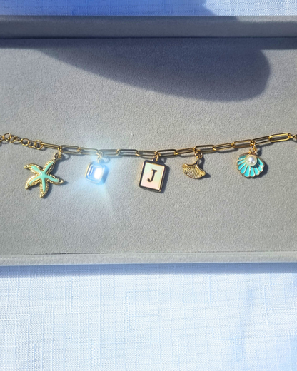 Custom Charmed Bracelet - Design Your Own Gold-Plated Charm Bracelet