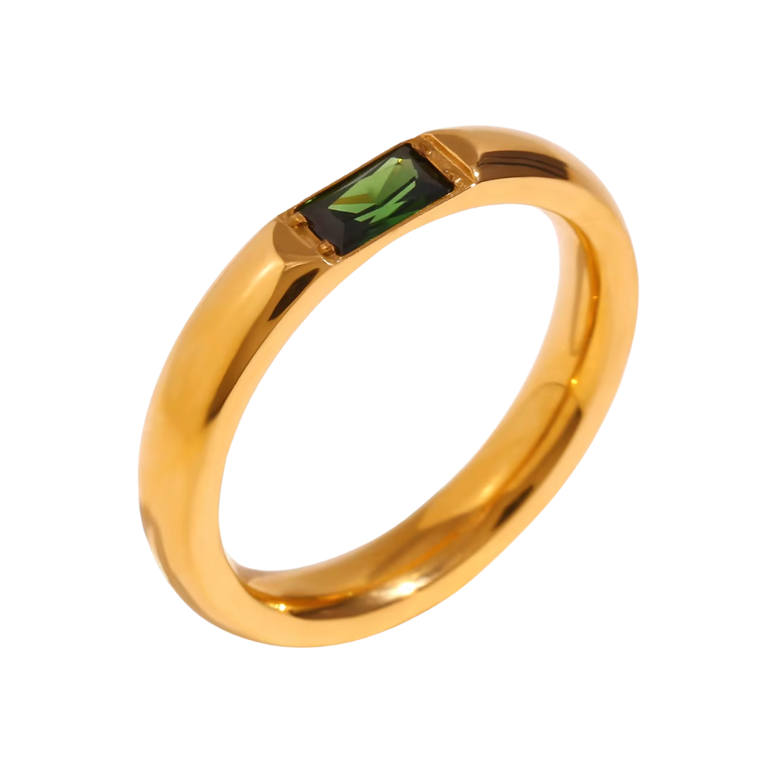 Sola Earrings in Emerald