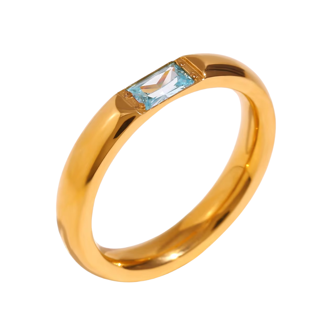 Sola Earrings in Aquamarine