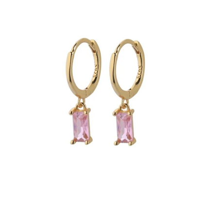 Sola Earrings in Pink Sapphire