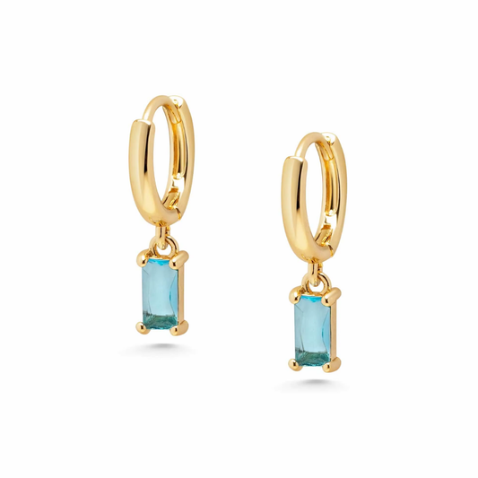 Sola Earrings in Aquamarine