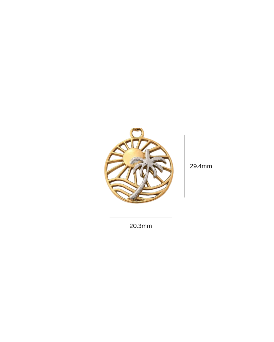 Sole – Palm Charm in Gold & Silver