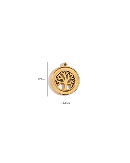 Golden Tree of Life Charm