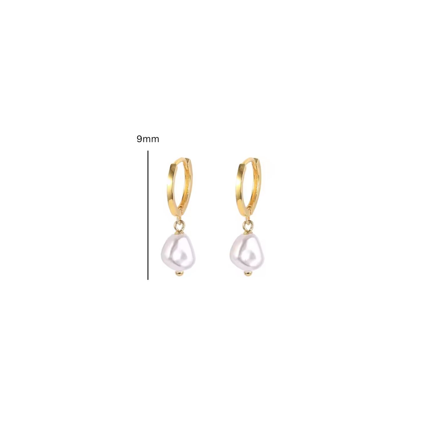 Mira Drops Earrings in Gold