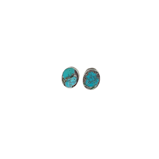 Terra Studs in Silver Turquoise
