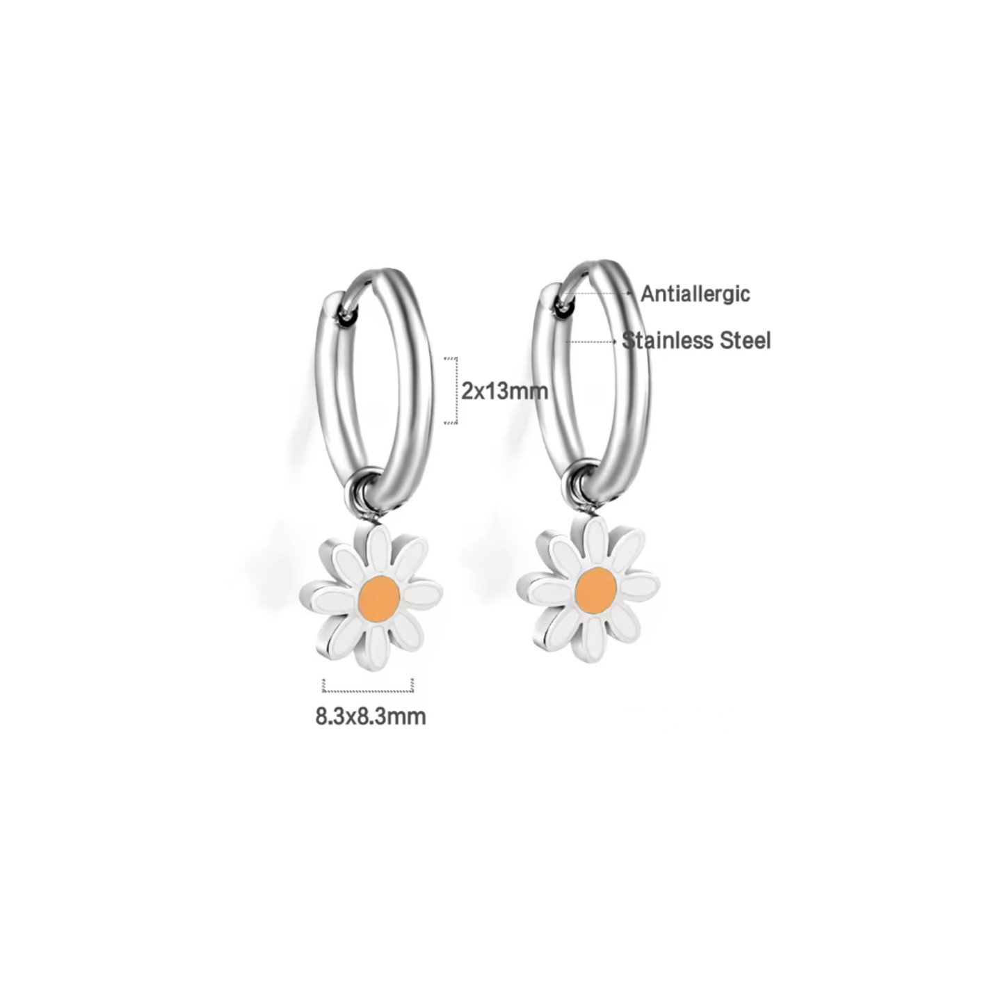 Daisy Huggies Silver