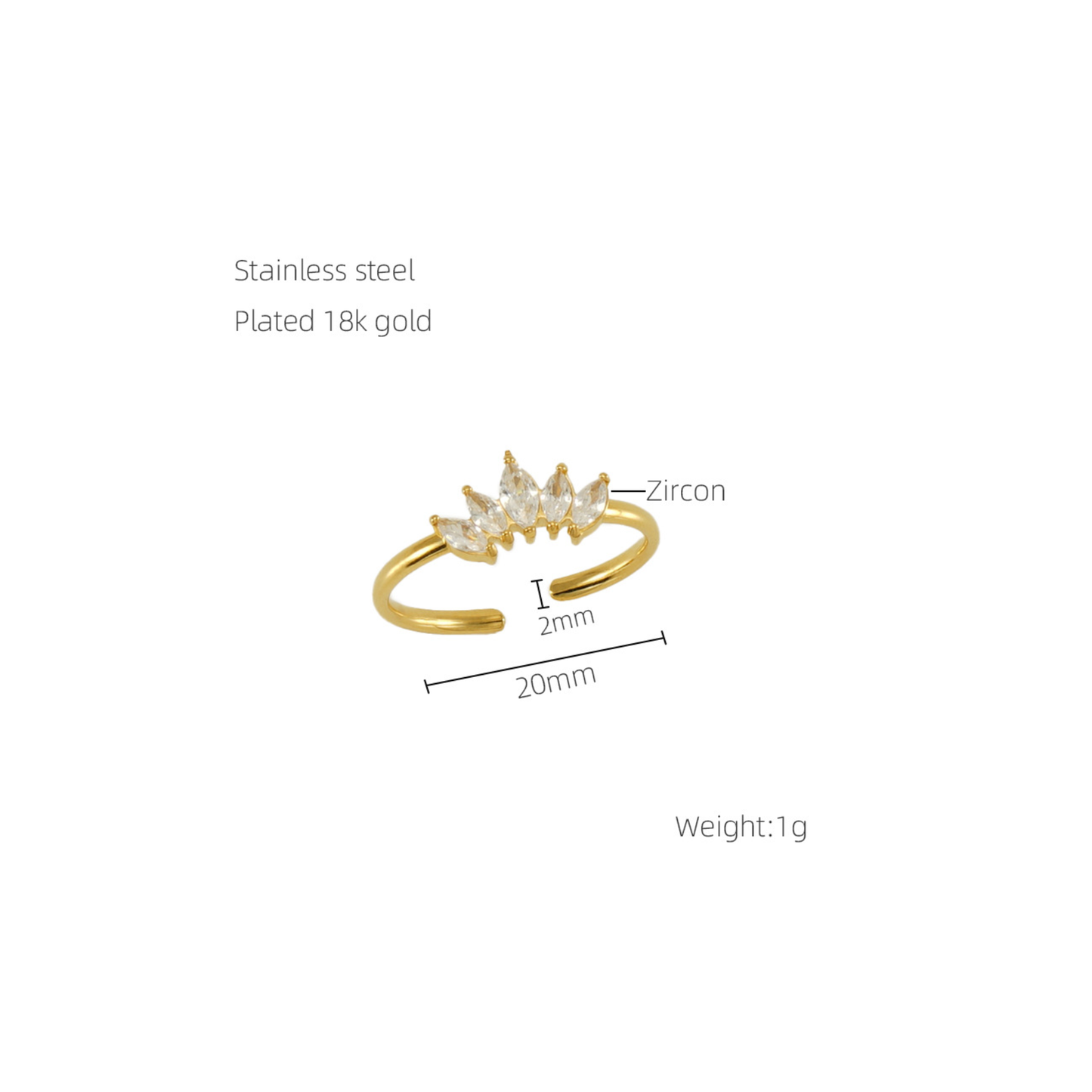 Zena Ring | Adjustable Fit