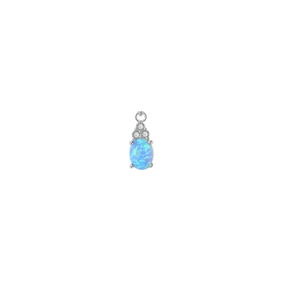 Silver Opal Charms