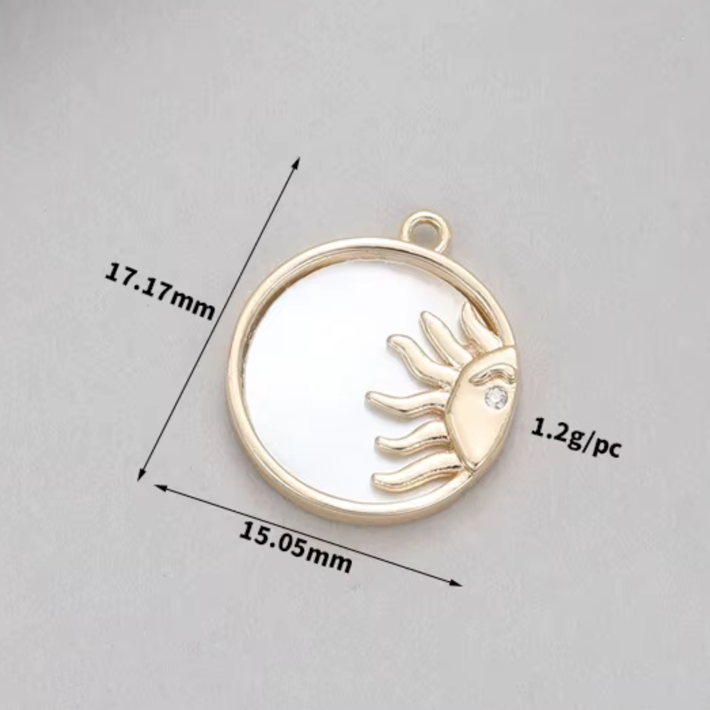 Golden Sunbeam Charm