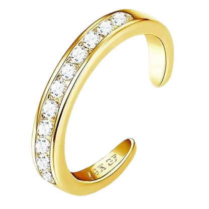 Tide Toe Ring