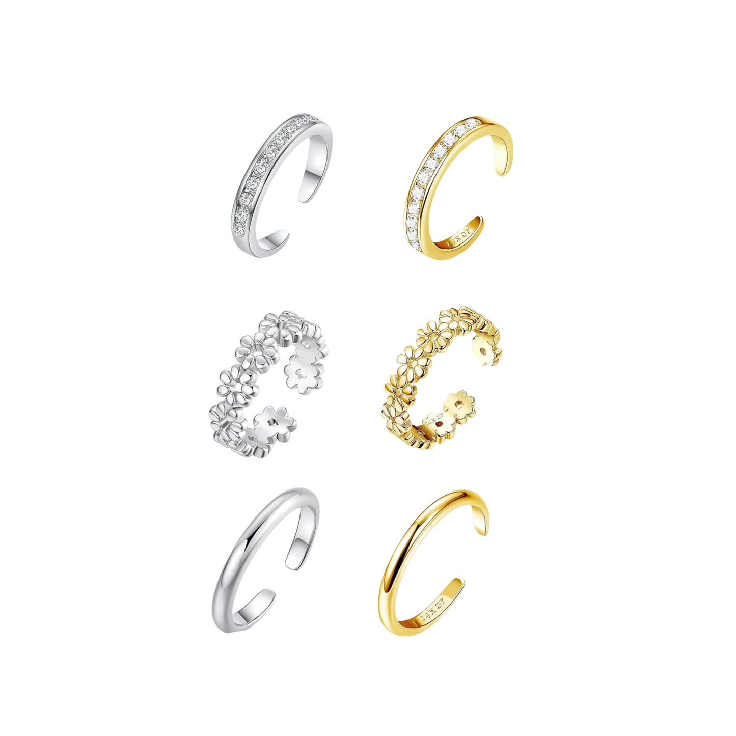 Tide Toe Ring