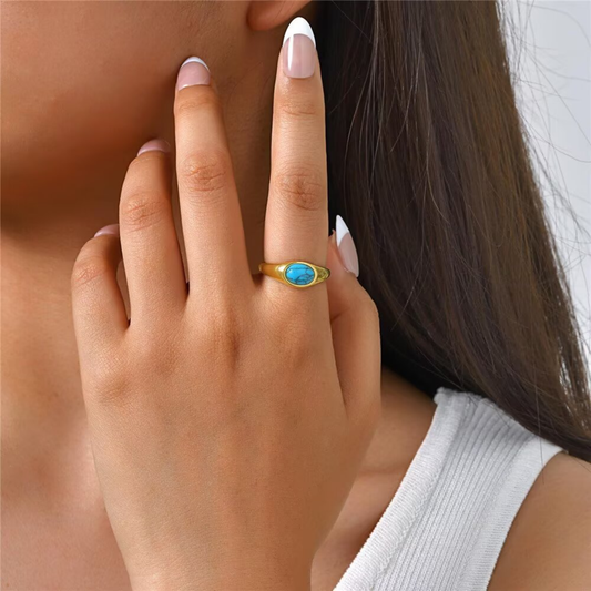 Lumi Ring Blue Stone