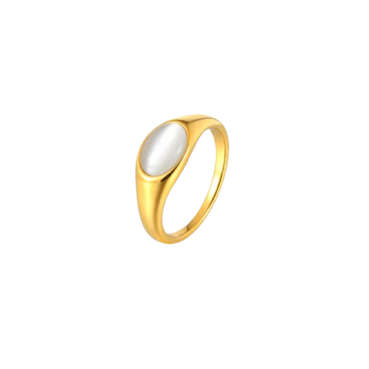 Lumi Ring White Stone