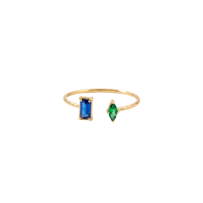 Gem Ring - Blue & Green