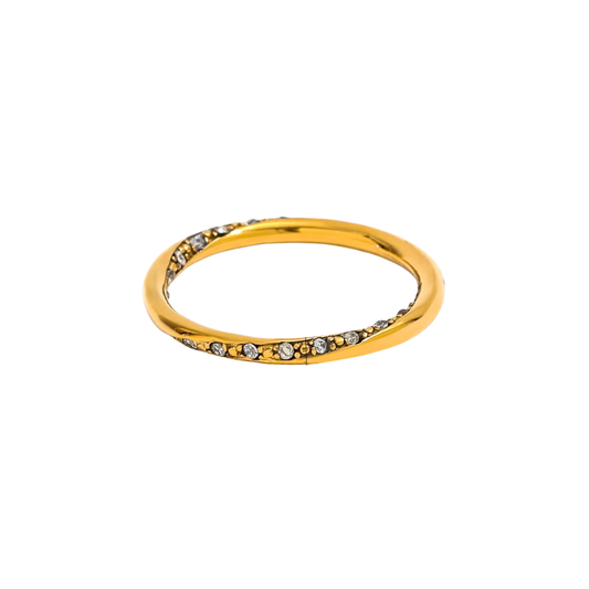 Cove Spark Ring – Gold Crystal