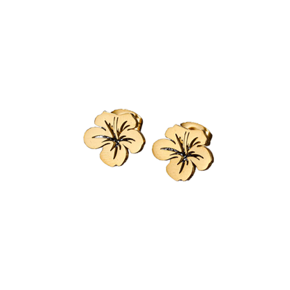 Hibiscus Studs - Gold
