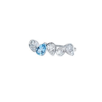 Tidal Drop Ring - Ocean Blue