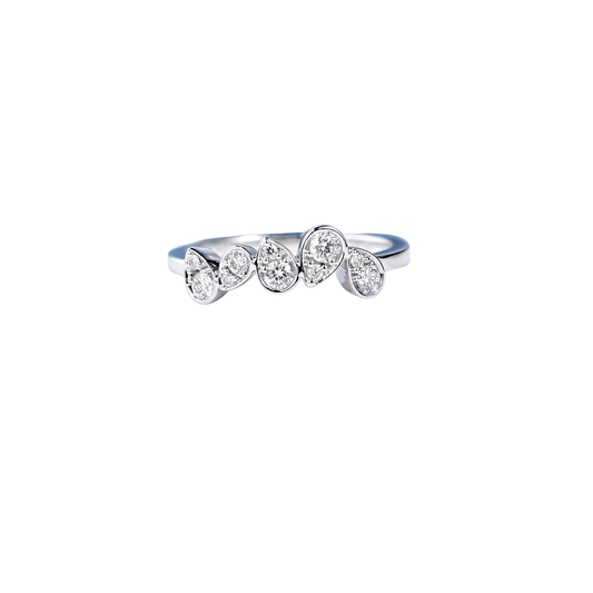 Tidal Drop Ring - Crystal