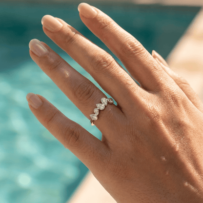 Tidal Drop Ring - Crystal