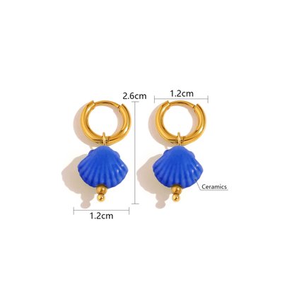 Drift Earrings in Bold Blue