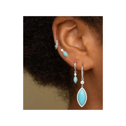 Lyra Earrings in Silver