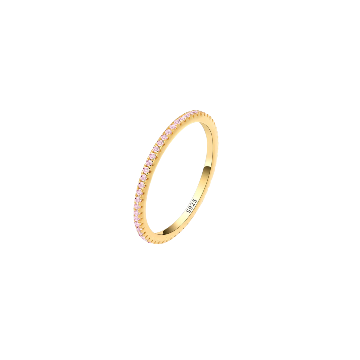 Liora Ring by KJAYDE in gold vermeil with delicate pink stones