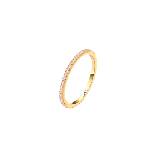 Liora Ring by KJAYDE in gold vermeil with delicate pink stones