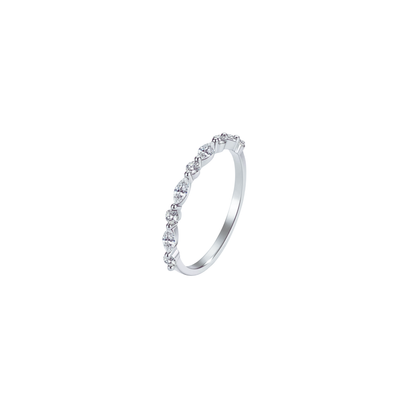 Premium Celeste Ring by KJAYDE in 925 sterling silver with marquise and round crystal detailing