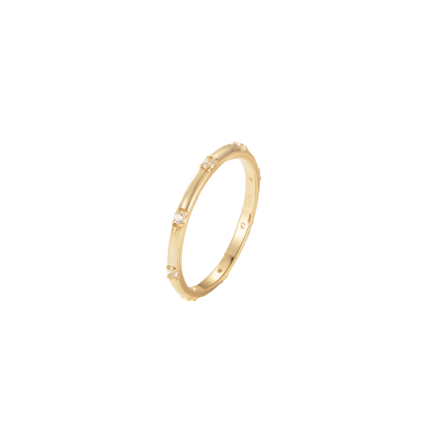 SIYA Ring Crystal by KJAYDE, waterproof gold ring with crystal-toned stone accents