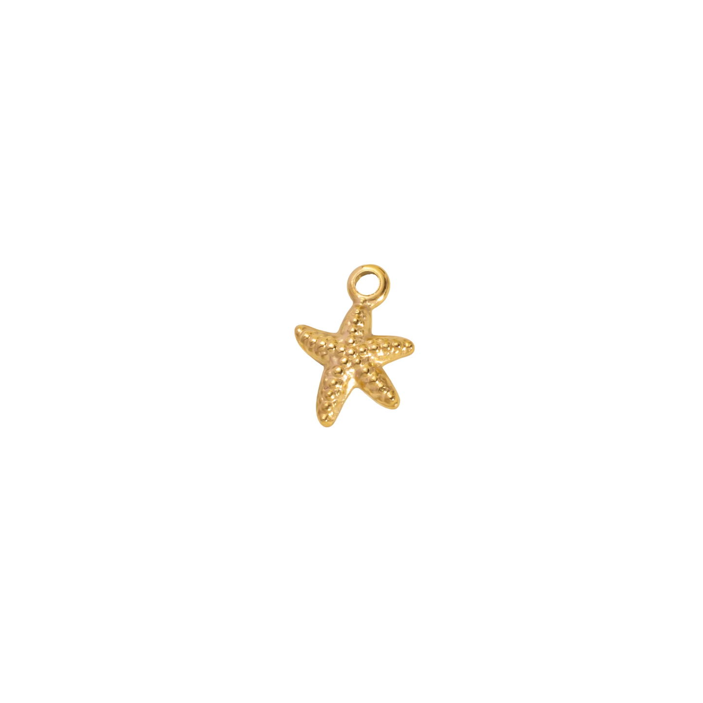 Starfish Charm by KJAYDE, small gold starfish charm for necklaces and bracelets