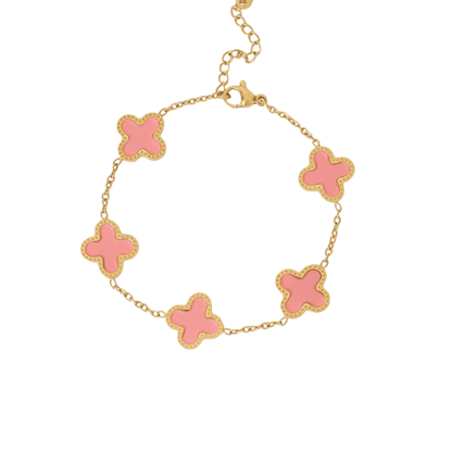 18K gold clover bracelet – Sol Bracelet coastal jewellery, waterproof and tarnish resistant, styled for everyday outfits